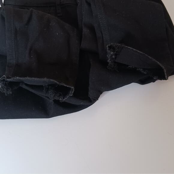 Hollister Jeans Womens 0 Short Black Distressed High Rise Super Skinny Denim - Picture 13 of 13